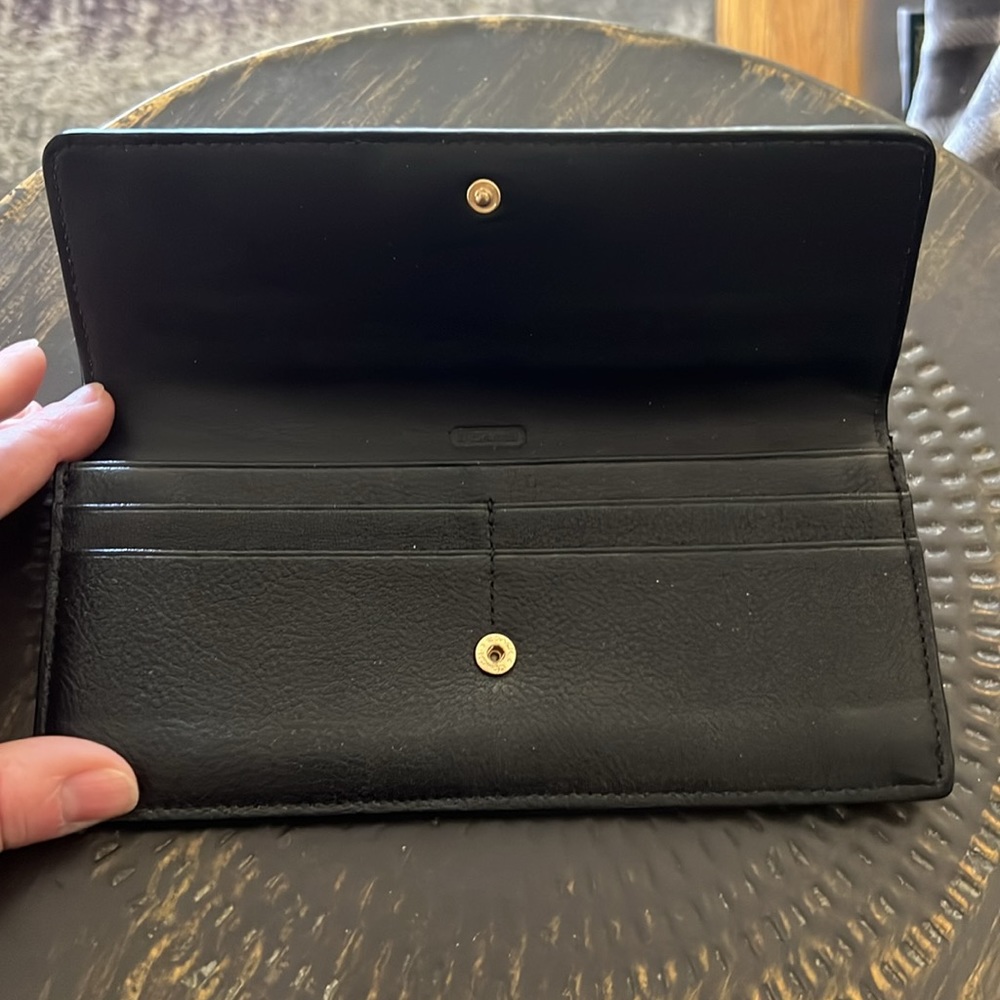 Black coach wallet - Picture 2 of 5